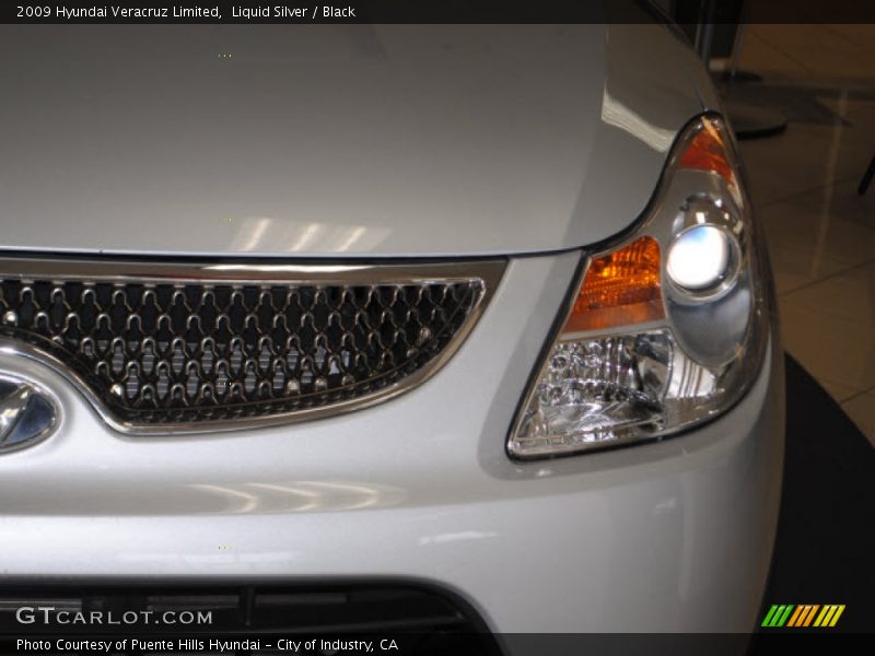 Liquid Silver / Black 2009 Hyundai Veracruz Limited