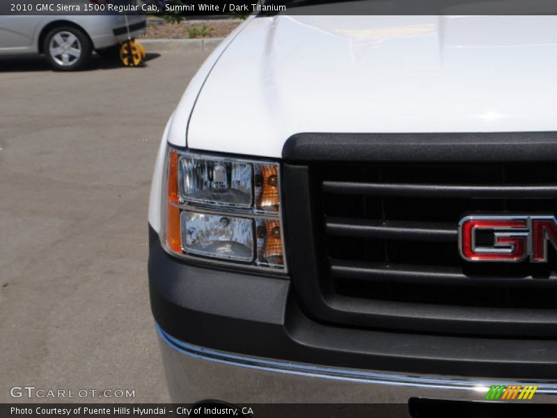 Summit White / Dark Titanium 2010 GMC Sierra 1500 Regular Cab