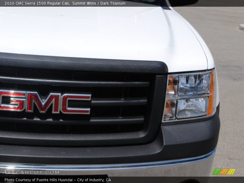 Summit White / Dark Titanium 2010 GMC Sierra 1500 Regular Cab