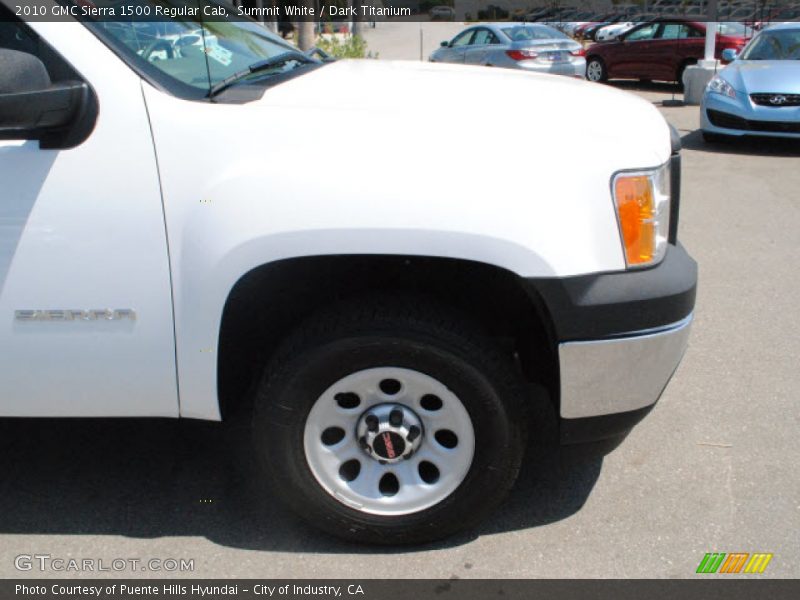 Summit White / Dark Titanium 2010 GMC Sierra 1500 Regular Cab