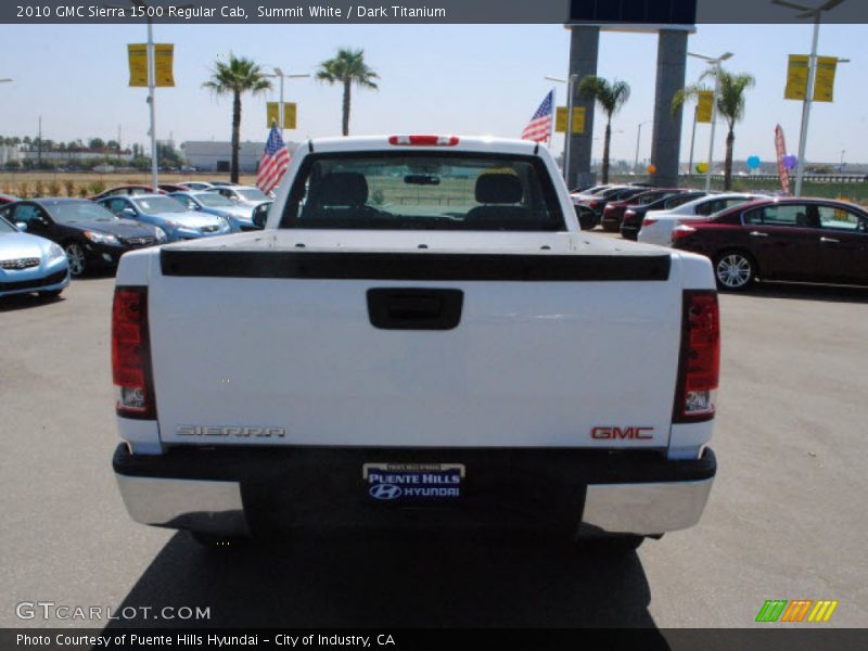 Summit White / Dark Titanium 2010 GMC Sierra 1500 Regular Cab