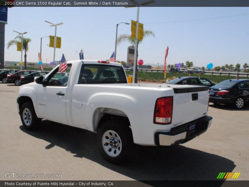 Summit White / Dark Titanium 2010 GMC Sierra 1500 Regular Cab