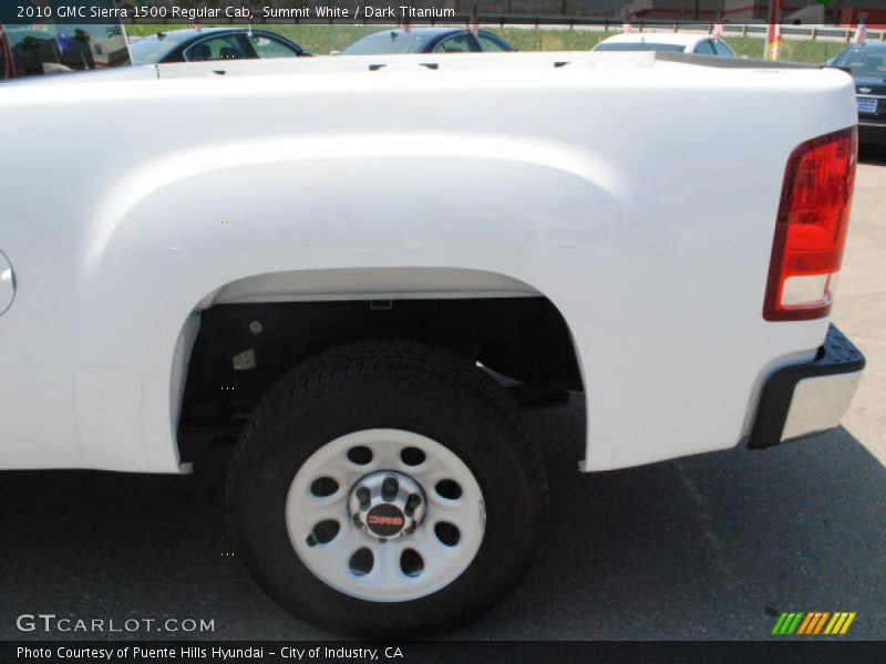 Summit White / Dark Titanium 2010 GMC Sierra 1500 Regular Cab