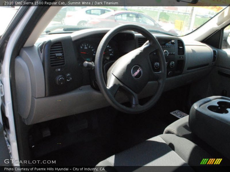 Summit White / Dark Titanium 2010 GMC Sierra 1500 Regular Cab