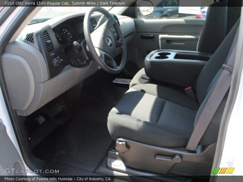 Summit White / Dark Titanium 2010 GMC Sierra 1500 Regular Cab