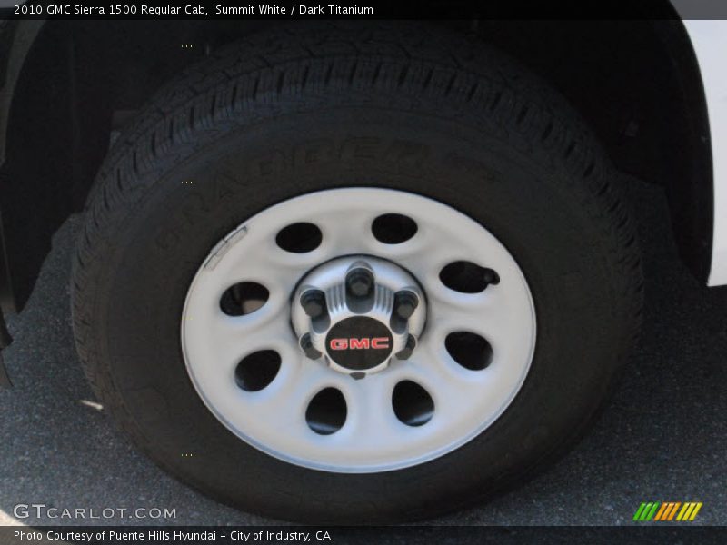 Summit White / Dark Titanium 2010 GMC Sierra 1500 Regular Cab