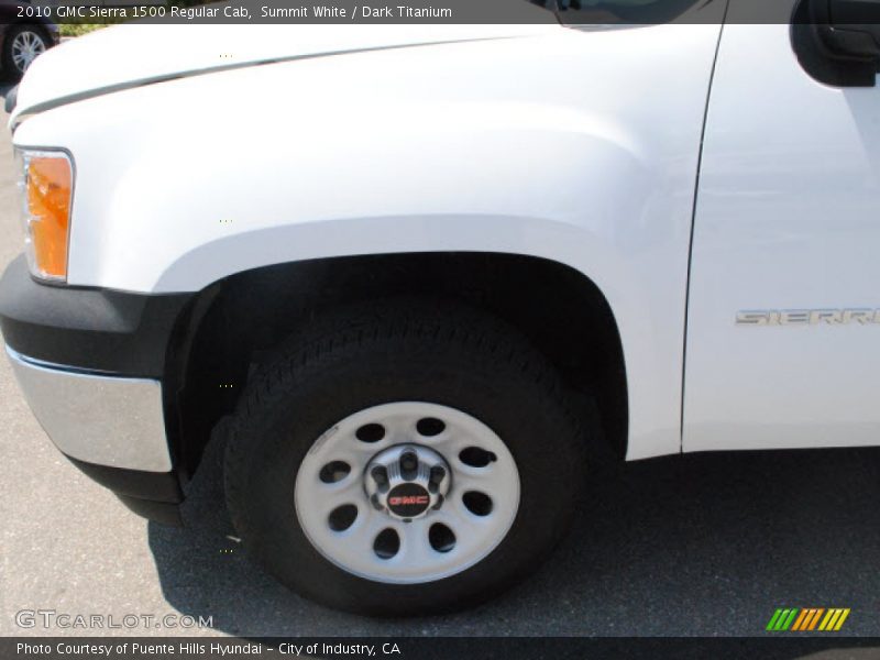 Summit White / Dark Titanium 2010 GMC Sierra 1500 Regular Cab