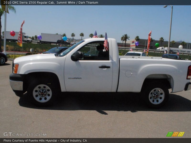 Summit White / Dark Titanium 2010 GMC Sierra 1500 Regular Cab