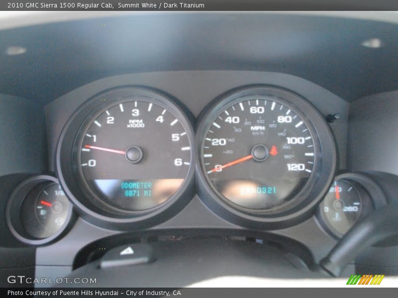 Summit White / Dark Titanium 2010 GMC Sierra 1500 Regular Cab