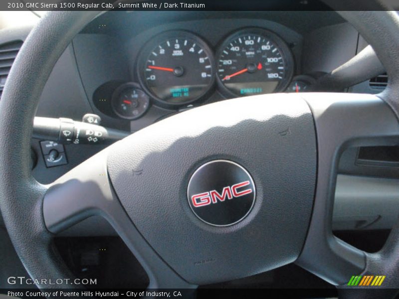 Summit White / Dark Titanium 2010 GMC Sierra 1500 Regular Cab