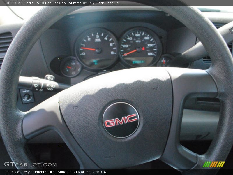 Summit White / Dark Titanium 2010 GMC Sierra 1500 Regular Cab