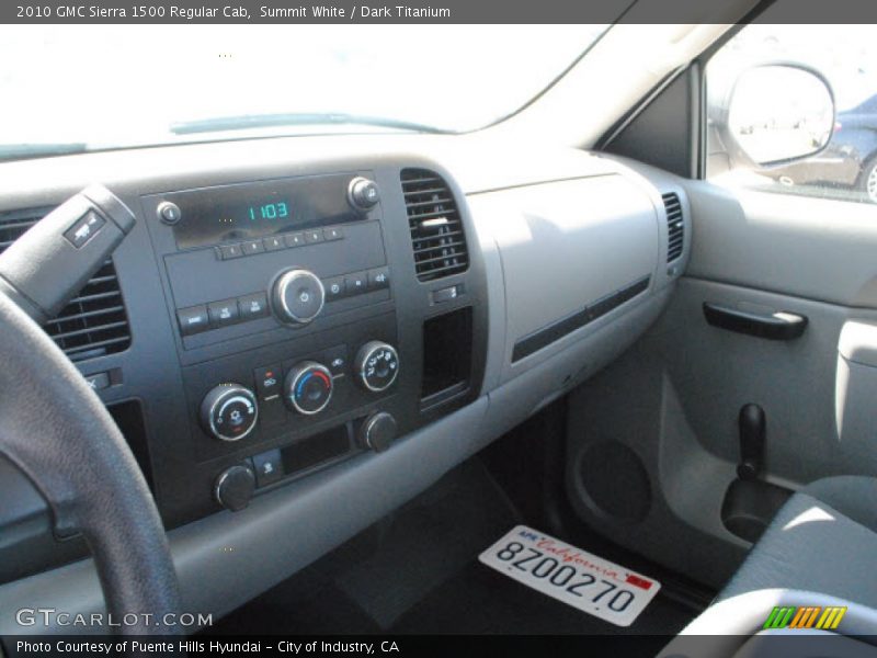Summit White / Dark Titanium 2010 GMC Sierra 1500 Regular Cab