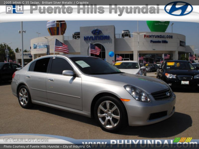 Brilliant Silver Metallic / Graphite 2005 Infiniti G 35 Sedan