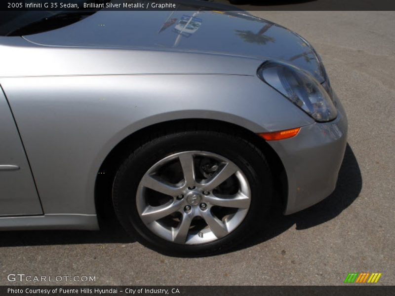 Brilliant Silver Metallic / Graphite 2005 Infiniti G 35 Sedan
