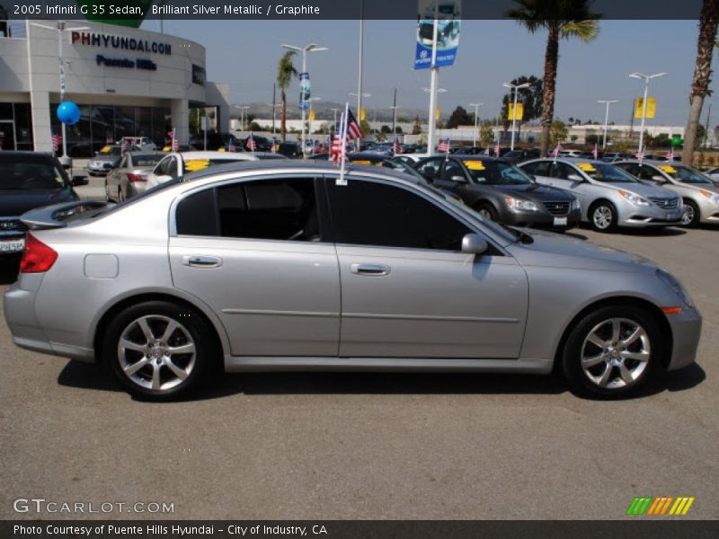 Brilliant Silver Metallic / Graphite 2005 Infiniti G 35 Sedan