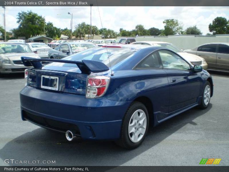 Spectra Blue Mica / Black 2004 Toyota Celica GT