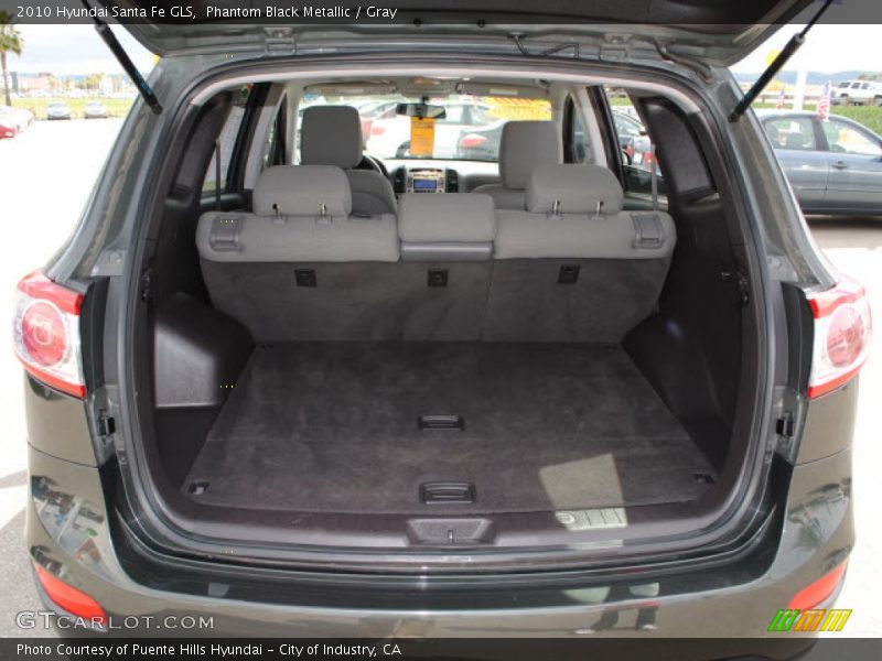 Phantom Black Metallic / Gray 2010 Hyundai Santa Fe GLS