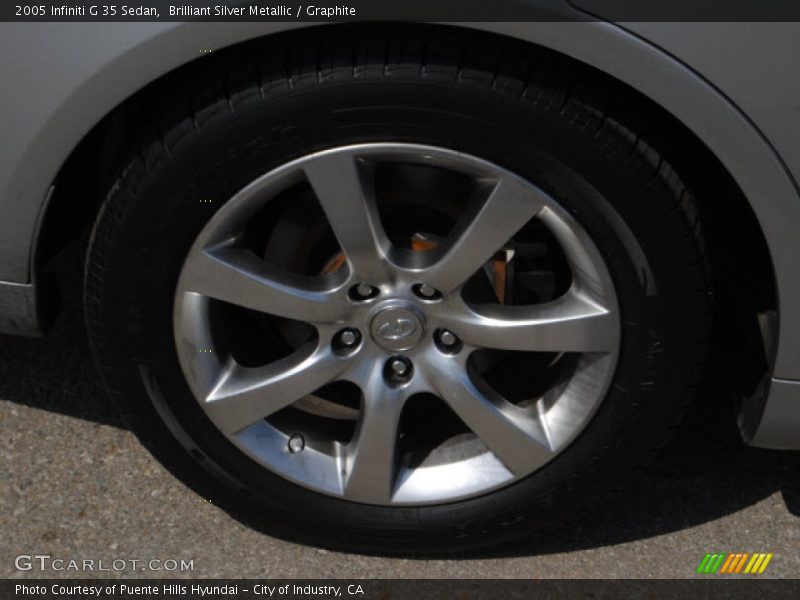 Brilliant Silver Metallic / Graphite 2005 Infiniti G 35 Sedan