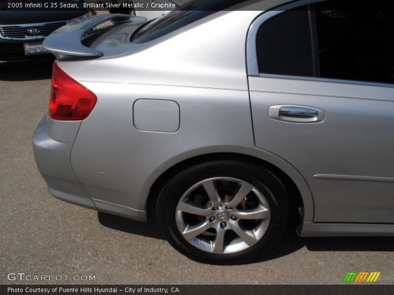 Brilliant Silver Metallic / Graphite 2005 Infiniti G 35 Sedan