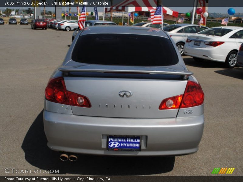 Brilliant Silver Metallic / Graphite 2005 Infiniti G 35 Sedan