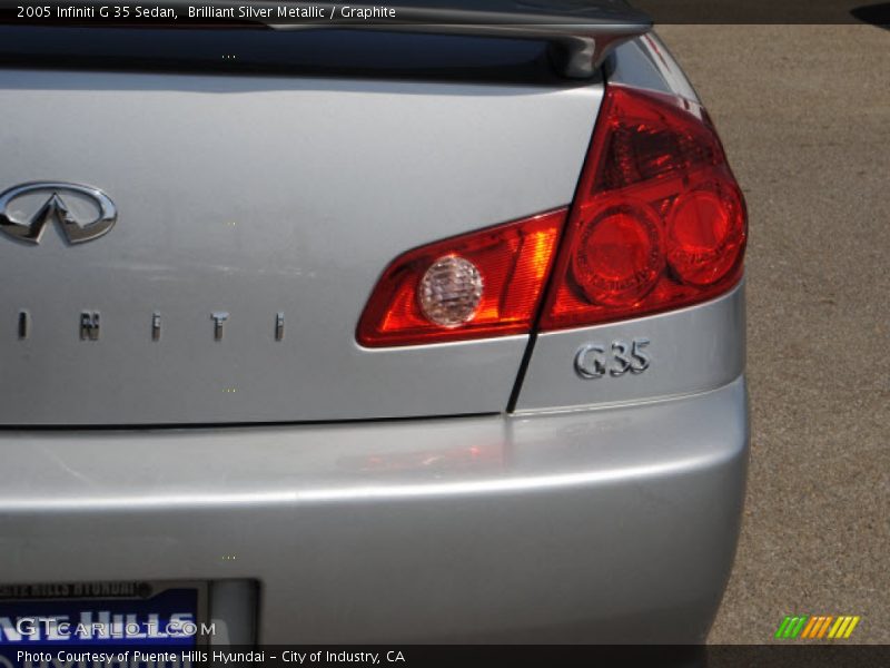Brilliant Silver Metallic / Graphite 2005 Infiniti G 35 Sedan