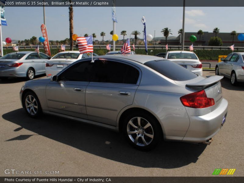 Brilliant Silver Metallic / Graphite 2005 Infiniti G 35 Sedan