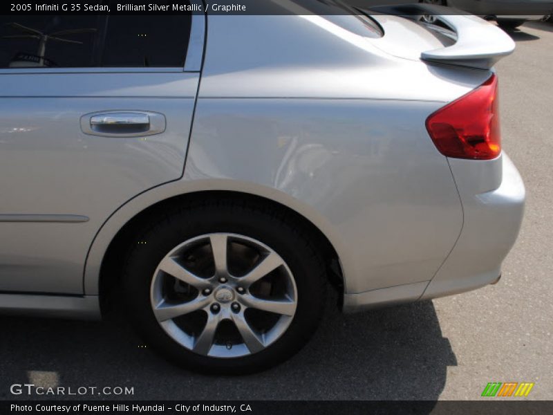 Brilliant Silver Metallic / Graphite 2005 Infiniti G 35 Sedan