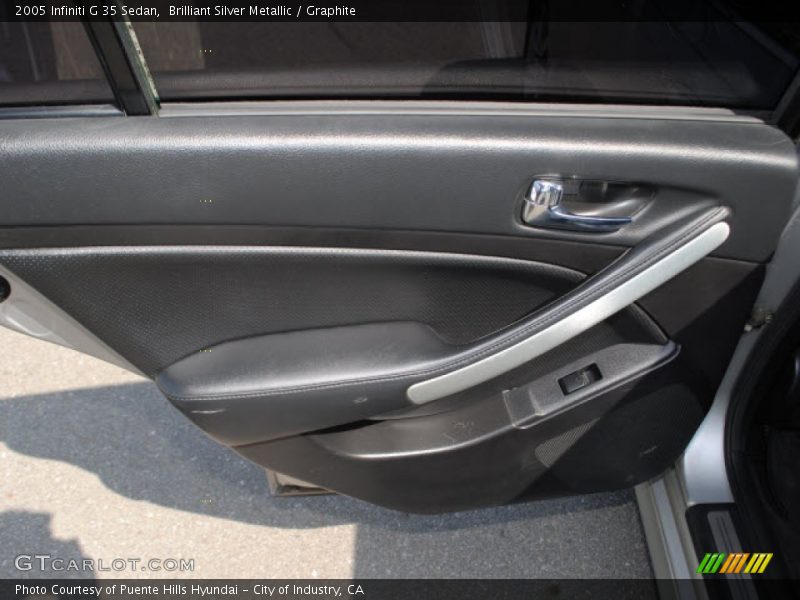Brilliant Silver Metallic / Graphite 2005 Infiniti G 35 Sedan