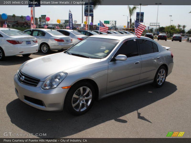 Brilliant Silver Metallic / Graphite 2005 Infiniti G 35 Sedan