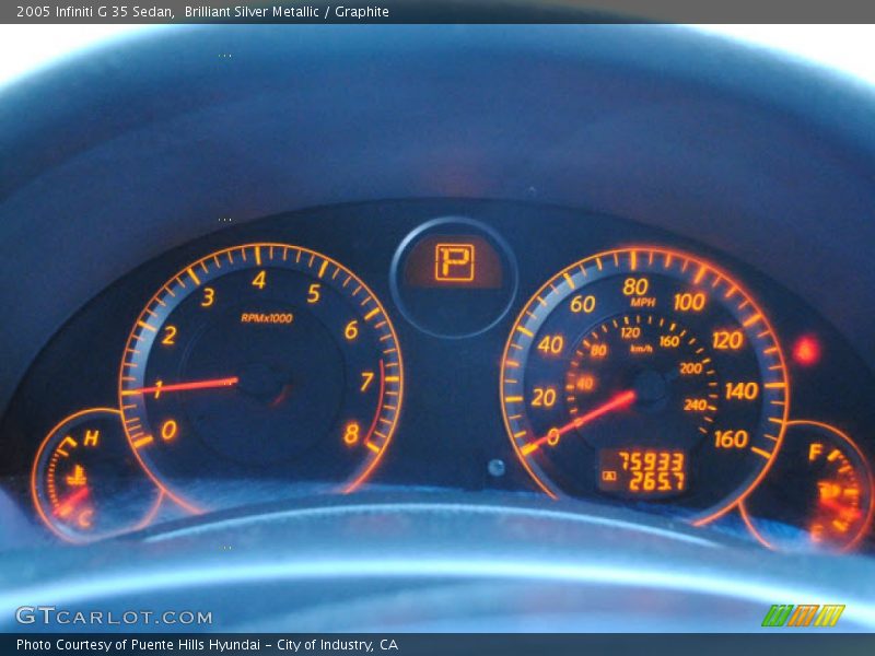 Brilliant Silver Metallic / Graphite 2005 Infiniti G 35 Sedan