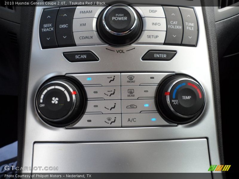 Controls of 2010 Genesis Coupe 2.0T
