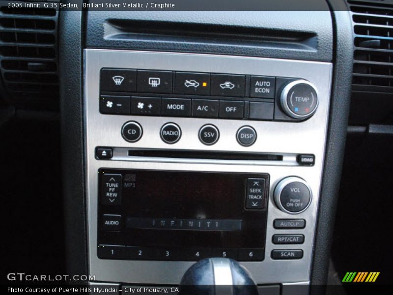 Brilliant Silver Metallic / Graphite 2005 Infiniti G 35 Sedan