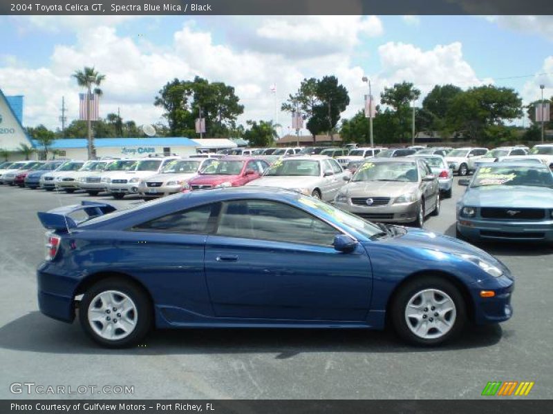 Spectra Blue Mica / Black 2004 Toyota Celica GT