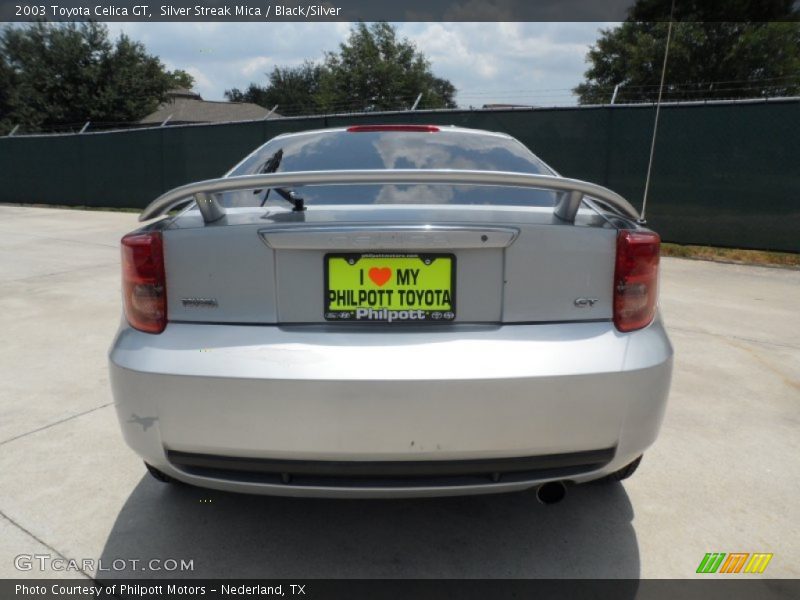 Silver Streak Mica / Black/Silver 2003 Toyota Celica GT