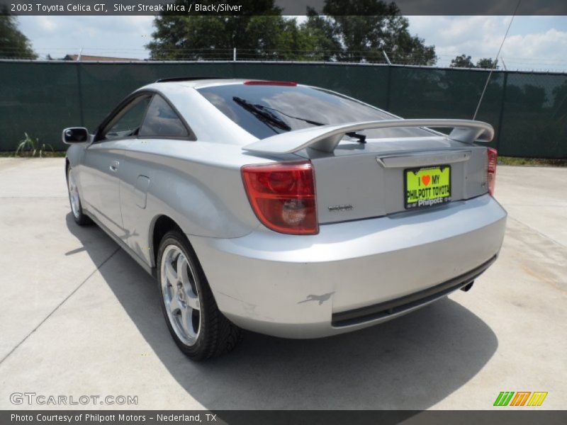 Silver Streak Mica / Black/Silver 2003 Toyota Celica GT