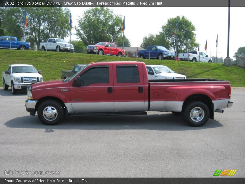  2002 F350 Super Duty XLT Crew Cab Dually Toreador Red Metallic