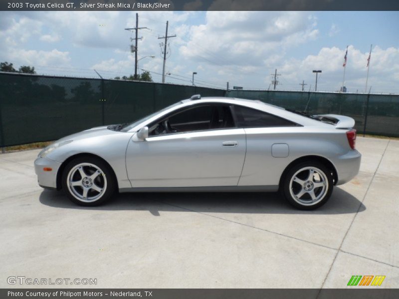 Silver Streak Mica / Black/Silver 2003 Toyota Celica GT