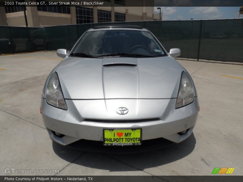Silver Streak Mica / Black/Silver 2003 Toyota Celica GT