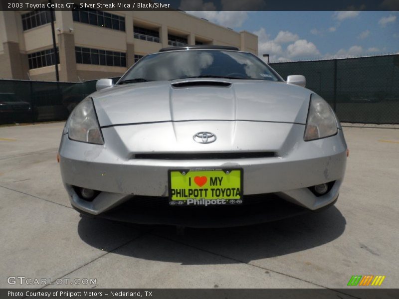 Silver Streak Mica / Black/Silver 2003 Toyota Celica GT
