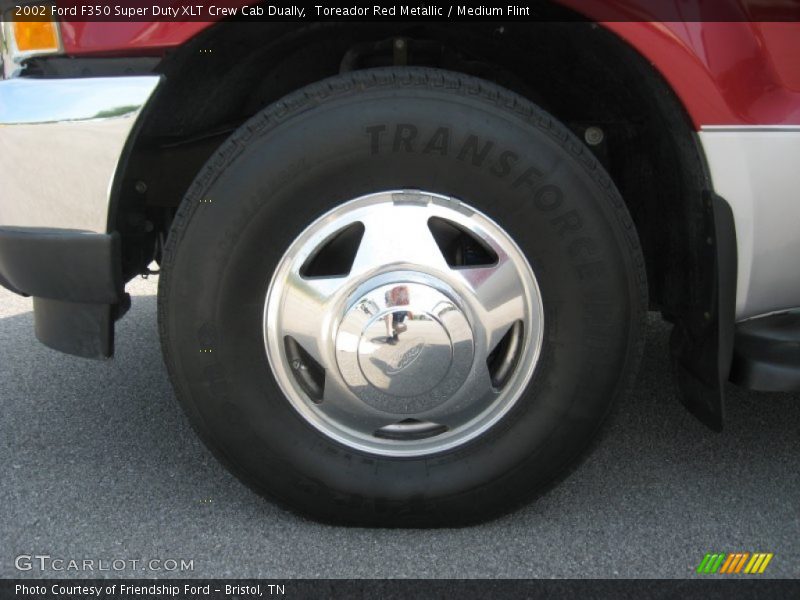 Toreador Red Metallic / Medium Flint 2002 Ford F350 Super Duty XLT Crew Cab Dually