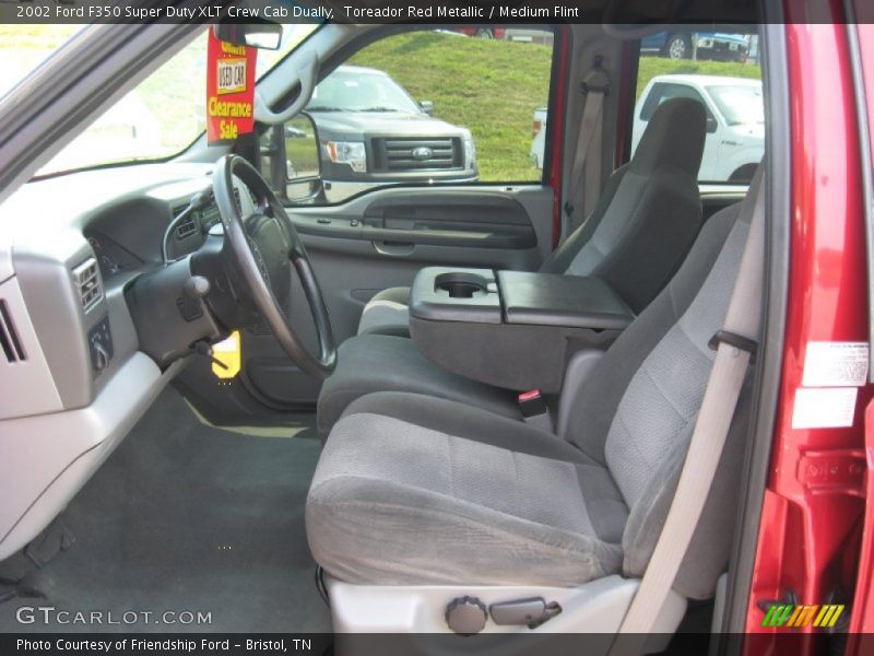 Toreador Red Metallic / Medium Flint 2002 Ford F350 Super Duty XLT Crew Cab Dually