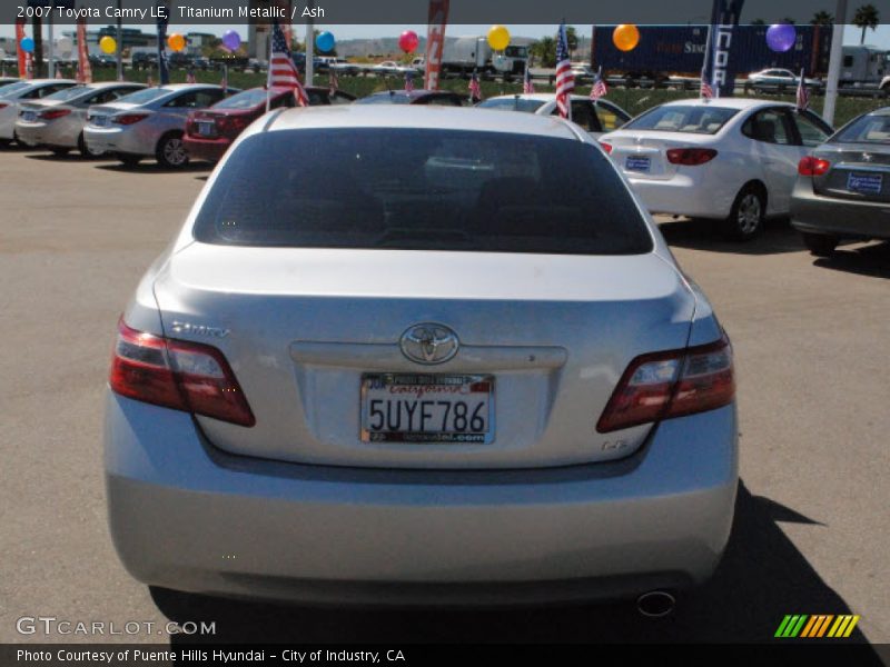 Titanium Metallic / Ash 2007 Toyota Camry LE