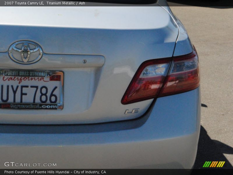 Titanium Metallic / Ash 2007 Toyota Camry LE