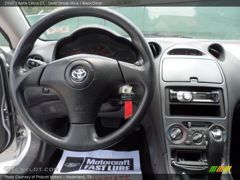 Silver Streak Mica / Black/Silver 2003 Toyota Celica GT