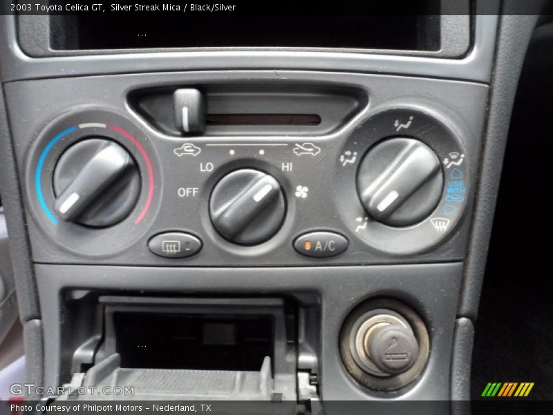 Controls of 2003 Celica GT