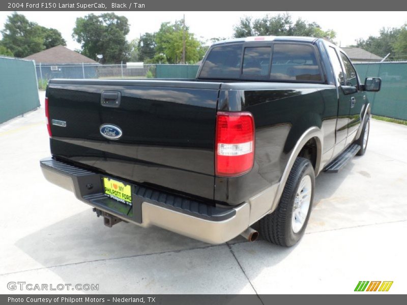 Black / Tan 2004 Ford F150 Lariat SuperCab