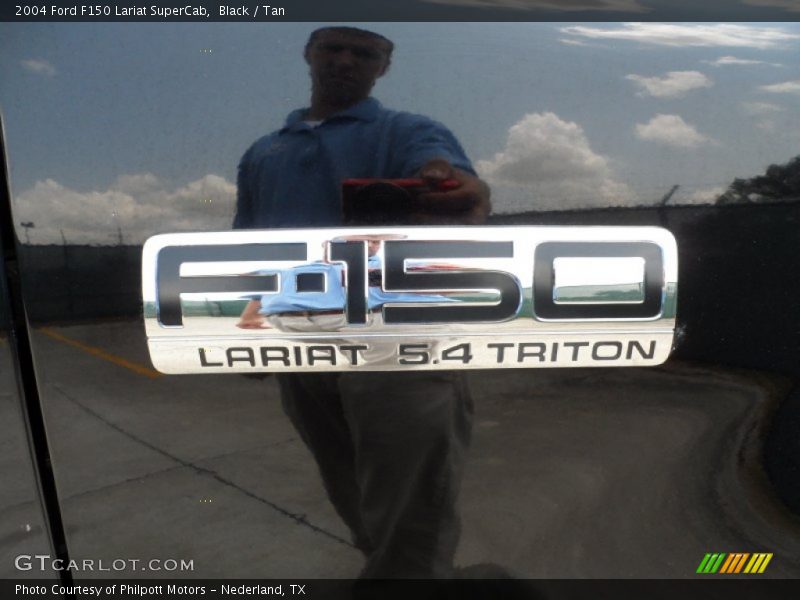 Black / Tan 2004 Ford F150 Lariat SuperCab