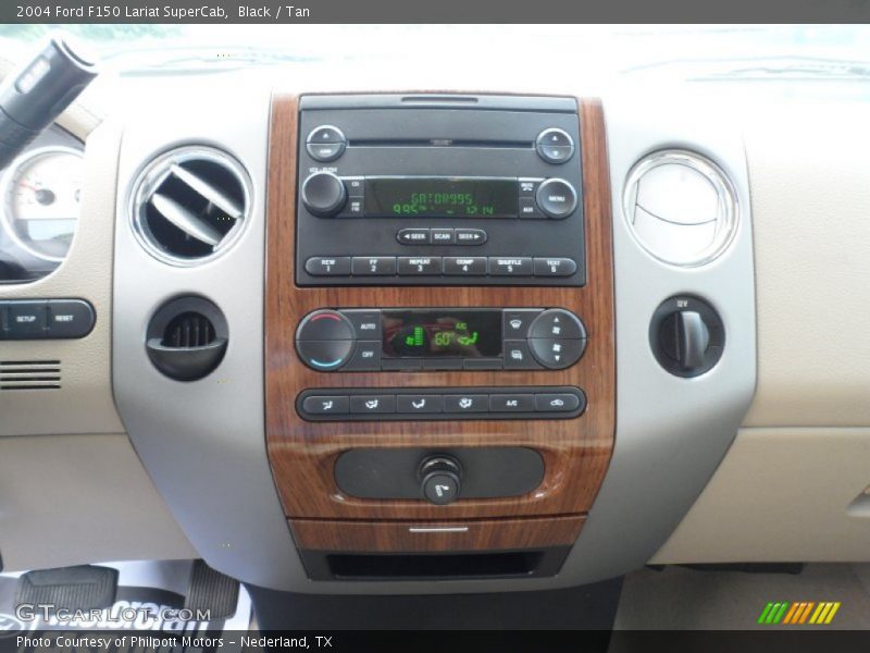 Black / Tan 2004 Ford F150 Lariat SuperCab
