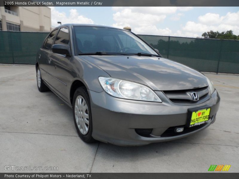 Magnesium Metallic / Gray 2005 Honda Civic LX Sedan