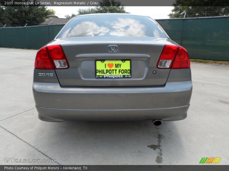 Magnesium Metallic / Gray 2005 Honda Civic LX Sedan